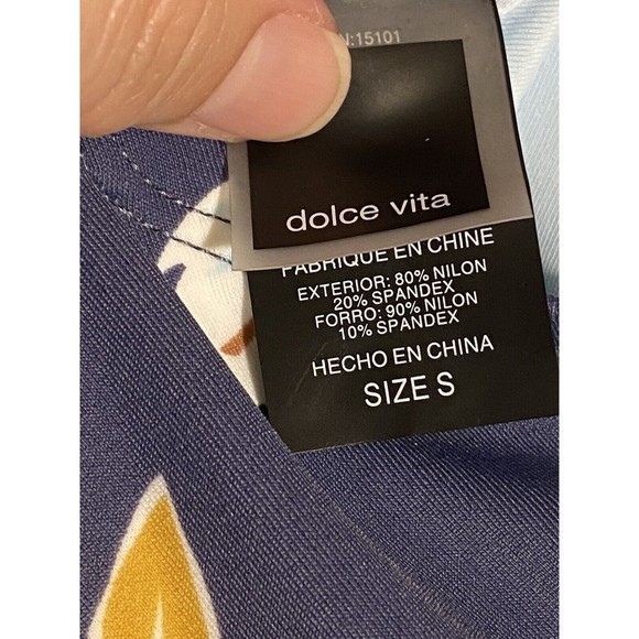 NWT Dolce Vita PIGEON Matisse Floral One Piece Swimsuit Size Small Missing‎ Belt - Picture 9 of 10